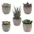 Mini plantas artificiais de aloe, bonsai, pequena árvore simulada, plantas em v - loja online