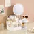 Caixa De Armazenamento De Maquiagem Com Espelho, Dressing Table, Organizador De maquiagens - comprar online