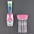 1 conjunto de suporte de escova de dentes com dispensador automático de pasta d