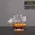 Modelo de barco de pirata, barco pequeno de madeira, decoração de bolo, barco na internet