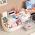 Caixa De Armazenamento De Maquiagem Com Espelho, Dressing Table, Organizador De maquiagens - Loja Casa do Juba