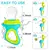 Kit Recém-nascido Silicone Squeezing Mamadeira, Chupeta do bebê, Colher De Arroz