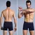 Imagem do Cuecas Boxers de impressão de algodão para homem roupa interior dos homens boxer short