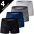 4/10 peças cuecas - roupa interior masculina para adolescentes pai-filho simples e elegante - loja online
