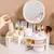 Caixa De Armazenamento De Maquiagem Com Espelho, Dressing Table, Organizador De maquiagens - loja online