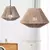 1pc Lustre Rattan lâmpada sombra geométrica luz - comprar online