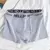 Imagem do 10 peças cuecas aleatórias de roupa interior masculina moda alta estiramento boxer shorts