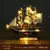 Modelo de barco de pirata, barco pequeno de madeira, decoração de bolo, barco na internet