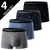 4/10 peças cuecas - roupa interior masculina para adolescentes pai-filho simples e elegante - Loja Casa do Juba