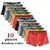 Imagem do 10 peças cuecas aleatórias de roupa interior masculina moda alta estiramento boxer shorts