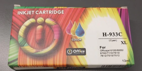 Cartucho alternativo Office para Hp cn054al ( 933xl) cyan cj/generica