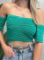 Cropped Feminino em Tricô Modal Ciganinha Raquel Ref. 1410 - comprar online