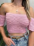 Cropped Feminino em Tricô Modal Ciganinha Raquel Ref. 1410 na internet
