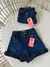 Short Feminino Jeans Escuro com Barra Dobrada Kauane Ref. 467