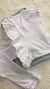 Camiseta blanca con bolados en brodrie - comprar online
