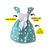 Vestido Infantil Menina Verde C/ Poá Branco Festa + Tiara - comprar online