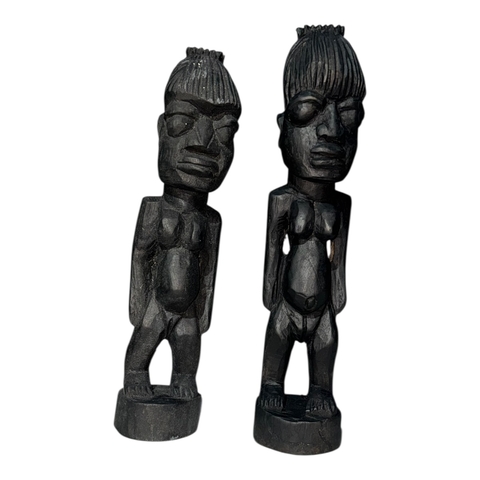 Imagem de Ibeji Africanos - Casal Feminino em Madeira