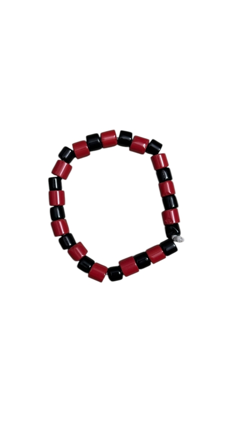 Pulseira Preto e Vermelho - Exu
