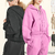 Vintage Single-Tone Pullover Zip-Up Hoodie Casual Cropped na internet
