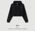 Vintage Single-Tone Pullover Zip-Up Hoodie Casual Cropped - comprar online