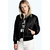 Monochrome Stylish Quick Zip Coat - loja online