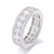 Elegant S925 Moissanite Silver Band Stunning na internet