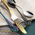 Textured Stirring Spoon Ice Mixer Dinner Steak Utensil - loja online