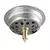 Ralo Inteligente Redondo Cromado Click Para Banheiro 10x10 CM Inox Lavabo Pop Up on internet