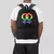 Mochila Bolsa Básica Masculina Preta Estampado LGBT Duplo