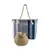 Kit Bolsa de Praia Cinza e Viseira Listrada Listras Barata Viagem Verão - buy online