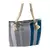 Kit Bolsa de Praia Cinza e Viseira Listrada Listras Barata Viagem Verão - Vellory Store