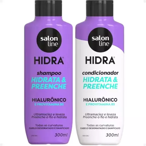 Shampoo hidrata e preenche hialurônico 300ml salon line
