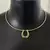 Choker Aro Ferradura Strass Colorido