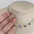 Choker Pedras Quadradas Coloridas - comprar online