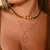 Choker 35Cm Couro Fecho De Imã Laço - comprar online