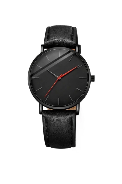MINIMALISTA DE COURO PRETO ANONIMO - comprar online