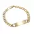 Akizoom punk gravar nome personalizado pulseiras cor de ouro aço inoxidável gr
