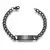 Punk homem pulseiras hip pop cor de ouro aço inoxidável grosso mão corrente b na internet