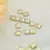 Hapiship moda nova 26 letras do alfabeto italiano charme links caber 9mm pulseir
