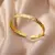 Pulseiras de aço inoxidável para mulheres, cor dourada, textura geométrica - loja online