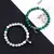 Ímã de Pedra Natural Beads Pulseira para Amantes, Distância Coração Pulseir na internet