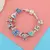 Pulseira Disney frisado pulseira lilo dos desenhos animados bonito metal