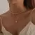 Colar Cristal zircão coração estrela charme em camadas pingente colar na internet