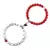 Ímã de Pedra Natural Beads Pulseira para Amantes, Distância Coração Pulseir na internet