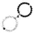 Ímã de Pedra Natural Beads Pulseira para Amantes, Distância Coração Pulseir - loja online