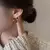 Brinco vintage em forma de óleo para mulheres, brincos de argola simples, na internet