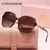 óculos de luxo polarizado feminino óculos de sol borboleta quadro rosa - comprar online