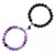 Ímã de Pedra Natural Beads Pulseira para Amantes, Distância Coração Pulseir
