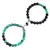 Imagem do Ímã de Pedra Natural Beads Pulseira para Amantes, Distância Coração Pulseir