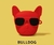 Estojo fone i12 buldogue vermelho
